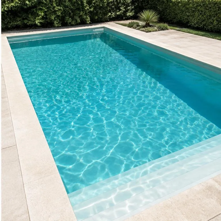 After: Illustrative comparison: algae-clouded water and a crystal-clear pool.